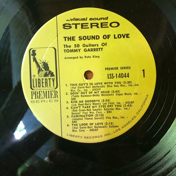 The Sound Of Love The 50 Guitars Of Tommy Garrett LP Record Album - Picture 5 of 8